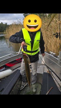 Gädda, 2345g, Morris Boije Hammarsson, 2025-10-05, Nynäshamn , fiskemetod: Spinnfiske